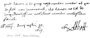 Robert Abbott, (Vescovo di Salisbury) da English School