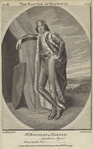 Robert Bensley come Harold nella Battaglia di Hastings da English School