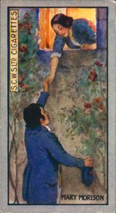 Robert Burns: Mary Morison (litografia a colori) da English School