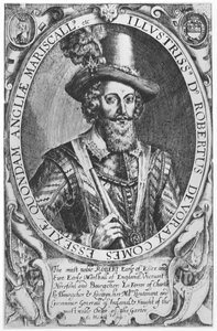 Robert Devereux, 2° conte di Essex (incisione) da English School