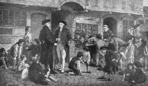 Robert Raikes, il Fondatore delle Scuole Domenicali, e la Casa dove si tenne la Prima Scuola Domenicale da English School