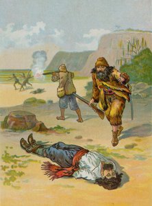 Robinson Crusoe libera il prigioniero da English School