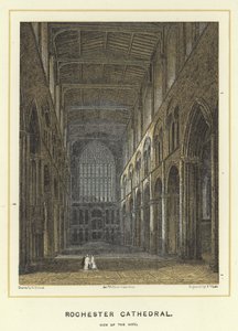 Cattedrale di Rochester, vista della navata da English School