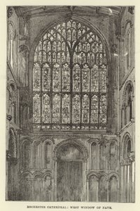 Cattedrale di Rochester, finestra ovest della navata da English School
