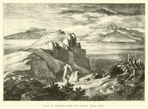 Roccia di Tiberio, con la Villa di Giove, Capri da English School