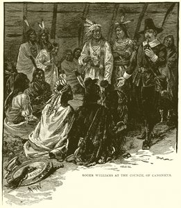 Roger Williams al Consiglio di Canonicus da English School