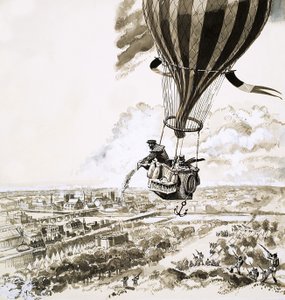 Rolier e Bezier inviati con un messaggio in mongolfiera durante la Prima Guerra Mondiale da English School