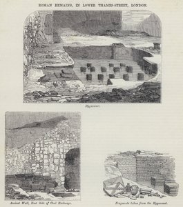 Resti Romani, in Lower Thames-Street, Londra da English School