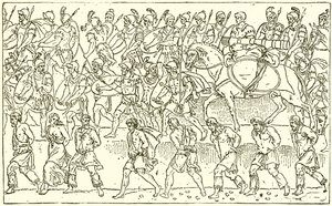 Soldati romani e prigionieri barbari da English School