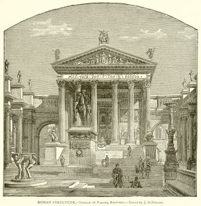 Struttura romana.--Tempio di Pallade, restaurato da English School