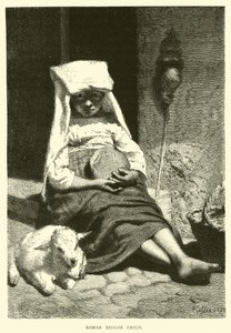 Bambino mendicante romano
