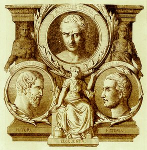 Letteratura romana, illustrazione da Storia di Roma di Victor Duruy, pubblicata nel 1884 da English School