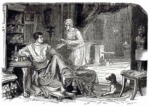 Studio romano, illustrazione da Cassells Illustrated Universal History di Edward Ollier, pubblicato nel 1890