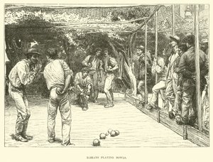 Romani che giocano a bocce da English School