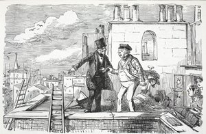 Tetti, illustrazione da Punch da English School