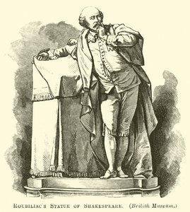 Statua di Shakespeare di Roubiliac da English School