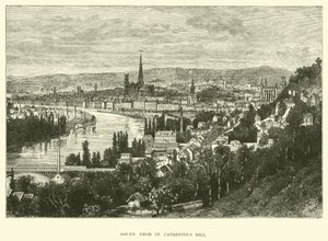 Rouen dalla Collina di Santa Caterina da English School