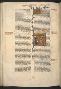 Royal 6 E VI, f.128v Arbiter, Arbitrium (Giudice, Decisione), da 