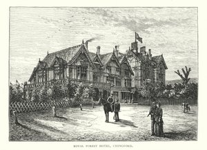 Royal Forest Hotel, Chingford (incisione) da English School