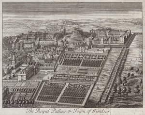 Palazzo reale e città di Windsor, Berkshire da English School