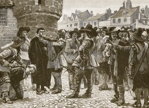 Cospiratori realisti a Salisbury insultano lo Sceriffo, illustrazione da Cassells Illustrated History of England