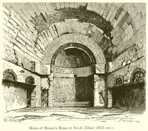 Rovine della Casa di Orazio a Tivoli (Tibur)