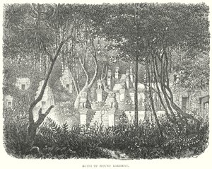 Rovine del Monte Bakheng (incisione) da English School