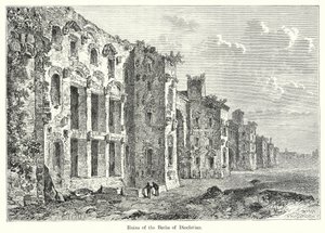 Rovine delle Terme di Diocleziano (incisione) da English School