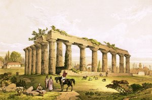 Rovine del tempio a Corinto da English School