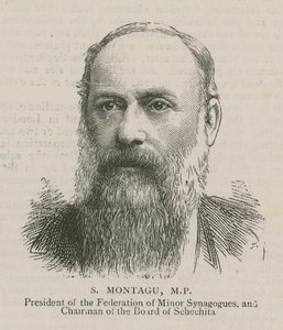 S Montagu, MP, Presidente della Federazione delle Sinagoghe Minori e Presidente del Consiglio di Schechita