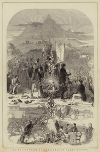 Giorno di San Patrizio, disegnato da James Mahony (incisione) da English School