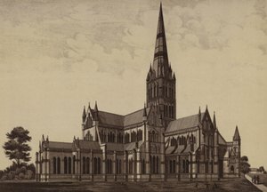Cattedrale di Salisbury, da nord-est da English School