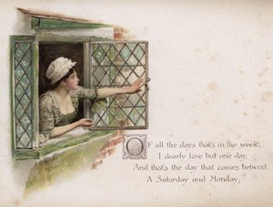 Sally nel nostro vicolo (litografia a colori) da English School