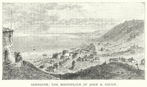 Sandgate, il Luogo di Nascita di John B Gough (incisione) da English School