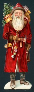 Babbo Natale, biglietto di Natale da English School