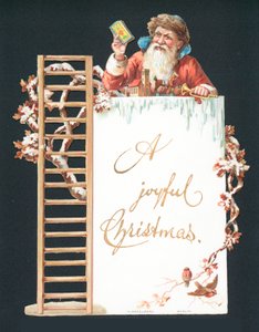 Babbo Natale e Giocattoli, Cartolina di Natale