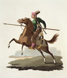 Saphir, da Costumi delle varie nazioni, Volume VII, Il costume militare della Turchia, di Thomas MacLean, pubblicato c.1800-18 da English School