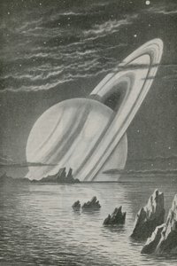 Saturno come un sole al tramonto da English School