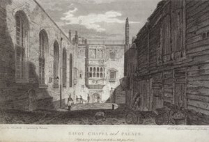 Savoy Chapel e Palace, Londra, 1807