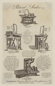 Fabbricante di bilance, Medhurst, biglietto da visita