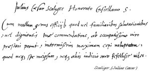 Julius Caesar Scaliger da English School