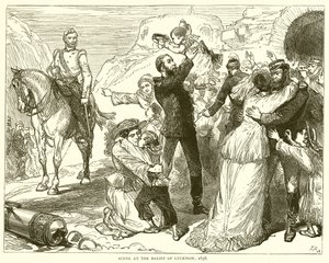 Scena al soccorso di Lucknow, 1858 da English School