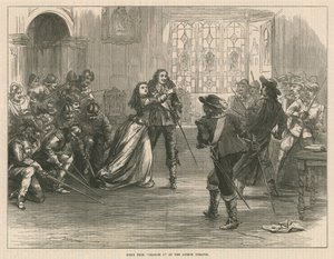 Scena da Carlo I al Teatro Lyceum, Londra da English School