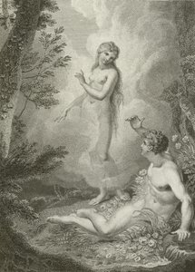 Scena da Paradiso Perduto, di John Milton da English School