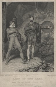 Scena dal poema di Sir Walter Scott La signora del lago (incisione) da English School