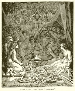 Scena da La Principessa di Tennyson da English School
