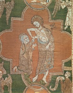 Scena della Vita di Cristo, dettaglio dal Syon Cope, 1300-20 da English School