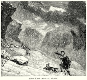 Scena nei Grampians: Tempesta (incisione)
