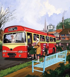 Autista di scuolabus da English School
