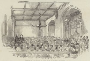Scuola per i Ciechi Indigenti, Esame degli Alunni (incisione) da English School